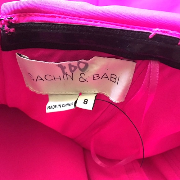 SACHIN & BABI NOIR RIELLE Silk Bustier Ballgown 8 - Picture 8 of 8